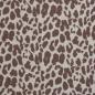 Preview: Jacquard-Jersey Ottoman Emily mit braunem Leo auf Naturweiß